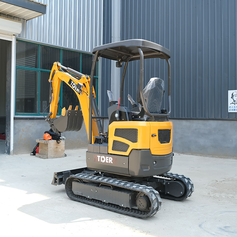 Máy xúc mini 2,5 tấn không đuôi dùng trong xây dựng với xích có thể mở rộng.