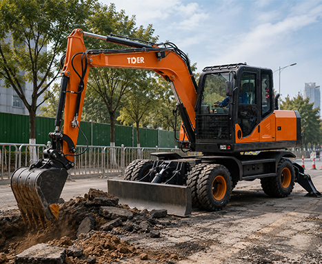 Máy xúc bánh lốp tốt nhất cho xây dựng đô thị