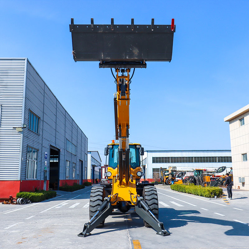 Cần bán xe xúc lật bánh lốp cần cẩu 3,5 tấn có điều khiển điện.