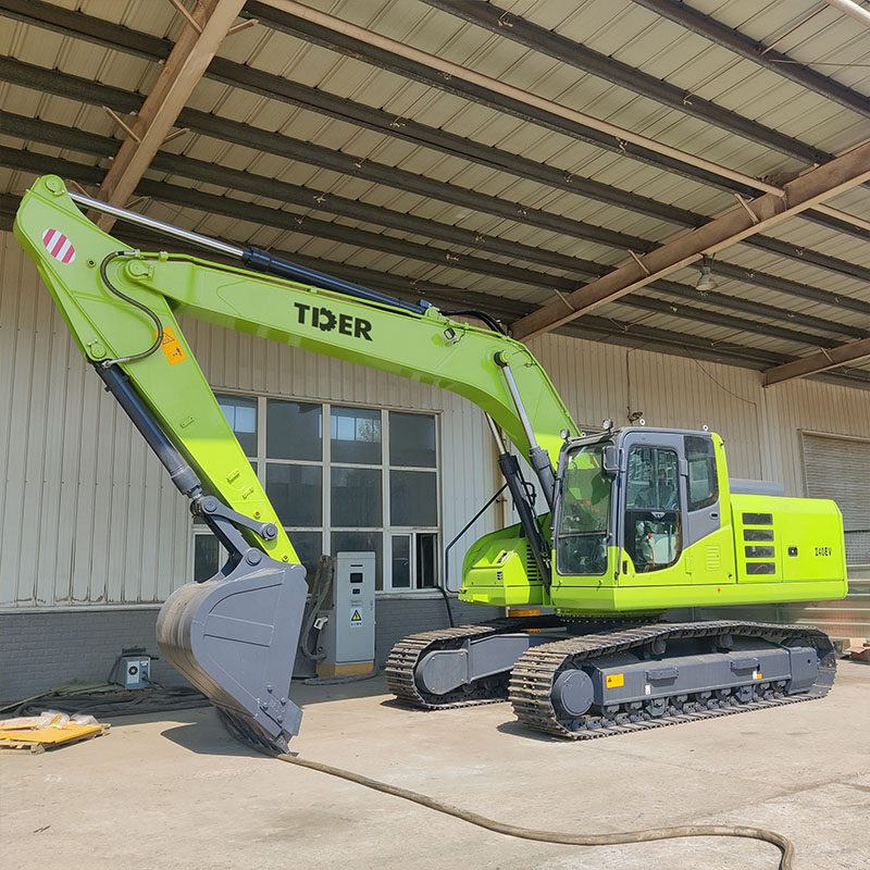 Máy xúc điện hoàn toàn 24 tấn dùng trong khai thác mỏ và xây dựng.