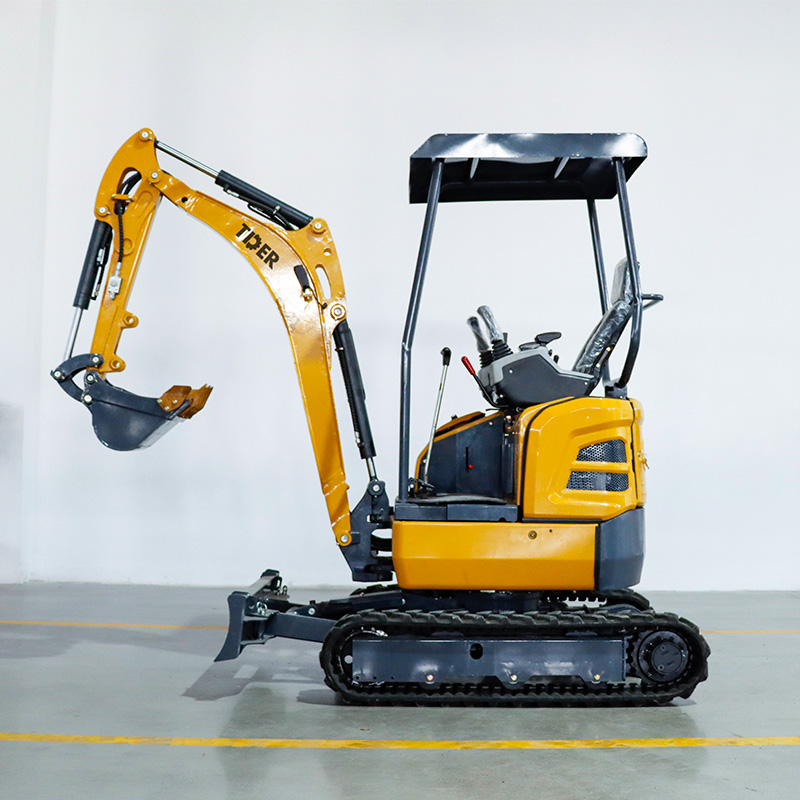 Máy xúc mini 2 tấn với khung gầm dạng ống lồng